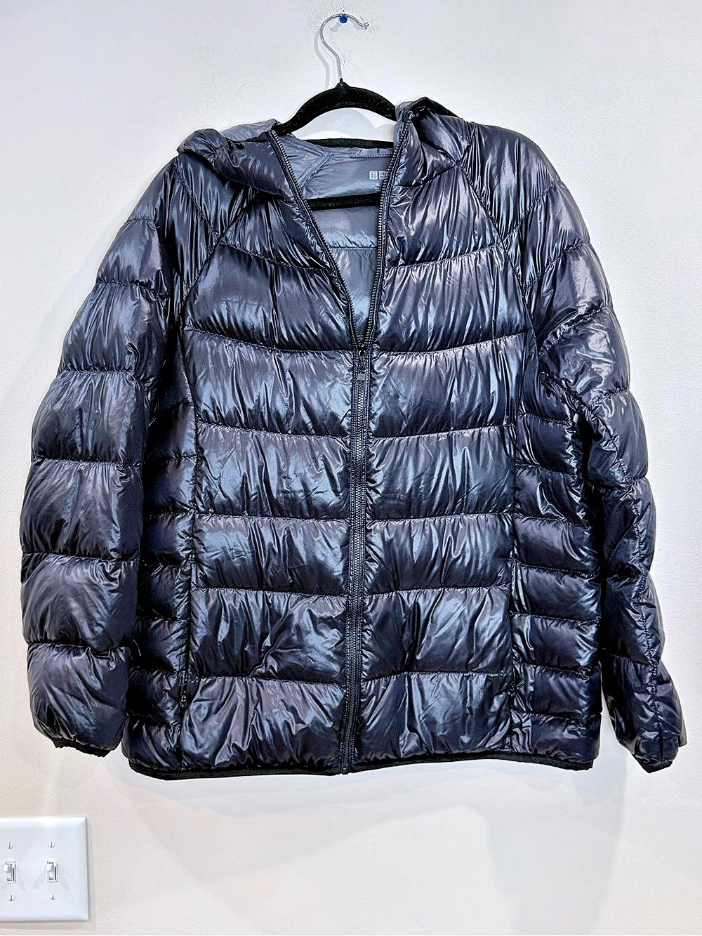🔥UNIQLO Ultra Light Down Hooded Jacket Puffer Black XL🔥